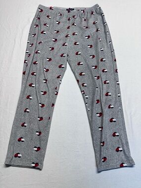 Tommy Hilfiger Women’s Gray Lounge Pajama Pants with Red & White Heart Logo